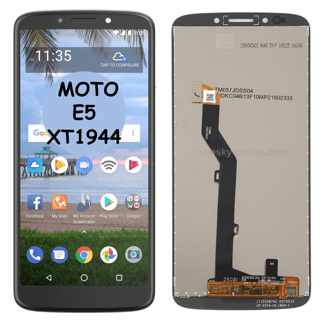 LCD with Digitizer Full Assembly For Motorola Moto E5 XT1944 (Black) - Best Cell Phone Parts Distributor in Canada, Parts Source LCD with Digitizer Full Assembly For Motorola Moto E5 XT1944 (Black) - Best Cell Phone Parts Distributor in Canada, Parts Source